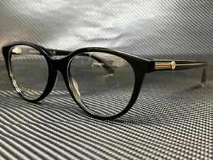 Gucci GG0379O 001 Black Round 52 mm Women's Eyeglasses - Picture 1 of 5