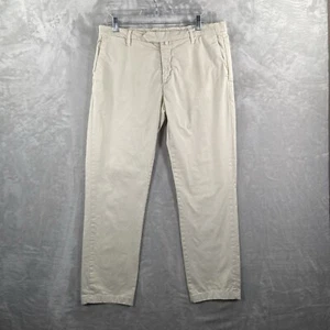 Luigi Borrelli Napoli Pants men's 34x29 White Chino Straight Fit Posillipo 38/52 - Picture 1 of 18