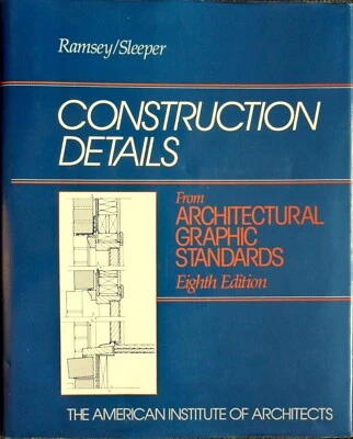 VERY GOOD- Construction Details Architectural Graphic Stds 8 Ed ISBN 0471548995 - Image 1 of 2