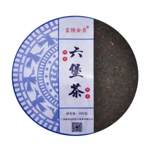 Wuzhou Liu Pao Tea Black Tea Aged Dark Tea Liu Bao Tea Cake Liubao HEI CHA 300g - Picture 1 of 9