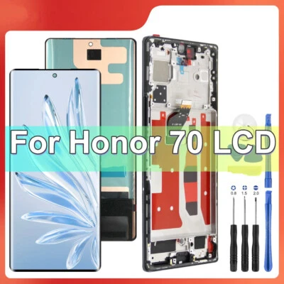 OLED For HUAWEI Honor 70 LCD Display Screen Touch Digitizer Assembly with Frame - Bild 1 von 4