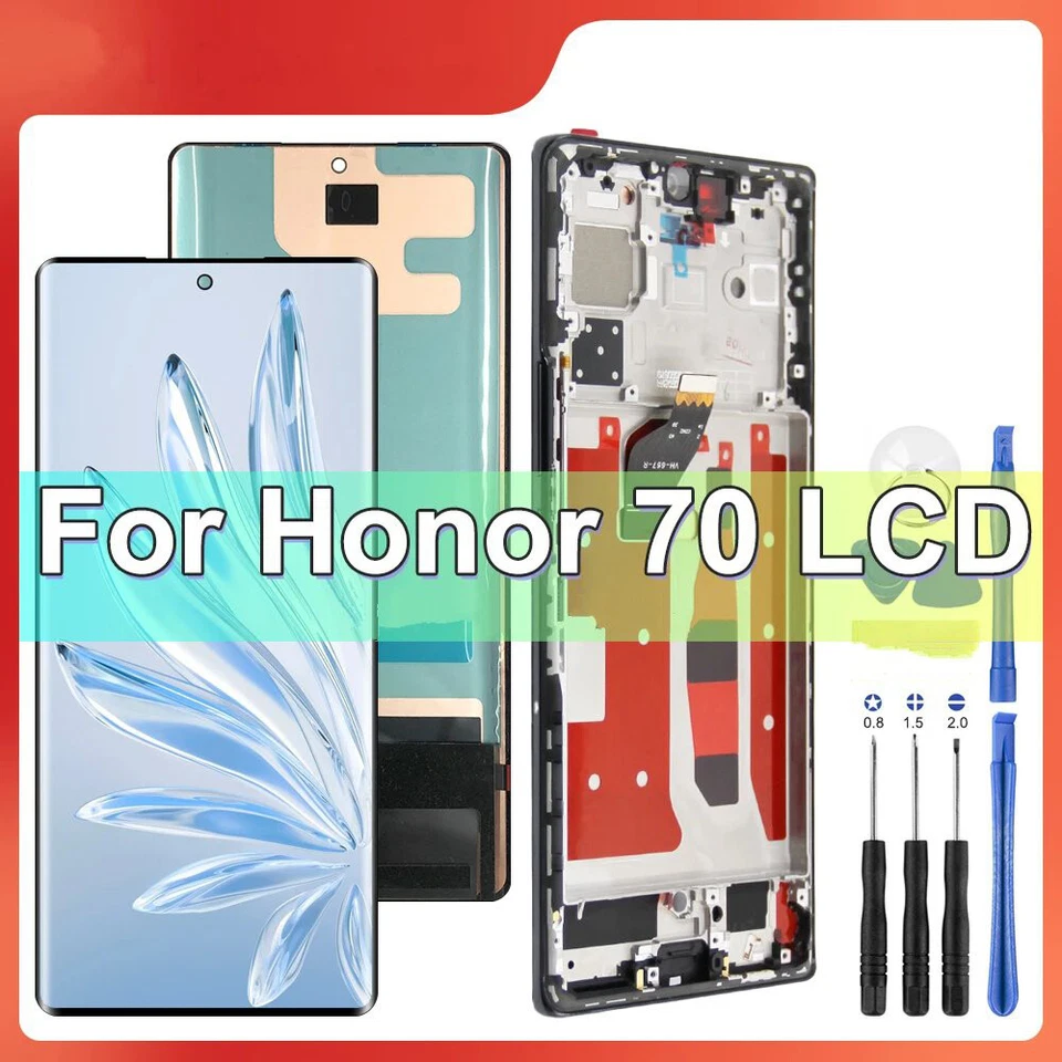 OLED For HUAWEI Honor 70 LCD Display Screen Touch Digitizer Assembly with Frame - Bild 1 von 4