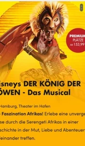Musical KÖNIG DER LÖWEN am 19.1.2024, 20 UHR - Bild 1 von 1