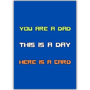 Happy Fathers Day Card, Dad Step Dad, Here Is A Card, Birthday Dad Father's Day - Picture 1 of 8