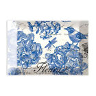 Michel Design Works Indigo Cotton Glass Rectangle Soap Dish