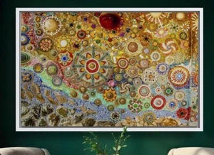 Artistic Mosaic Glass Decorative Wall Art - Picture 1 of 4