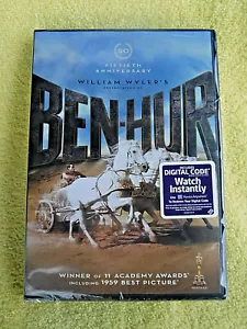NEW/SEALED 2 DVD SET! BEN HUR 50TH ANNIVERSARY EDITION! 222 MIN. + FEATURES, WS! - Foto 1 di 8