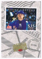 1997-98 DONRUSS PRIORITY STAMP WAYNE GRETZKY NEW YORK RANGERS