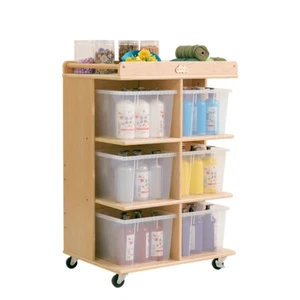 Jooyes 6 Tray Storage Cabinet With Castors - Picture 1 of 5
