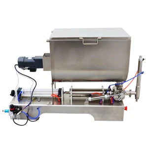 100-1000ml Liquid Paste Filling Machine with Blender Sauce Jam Filler 60L Hopper - Picture 1 of 18