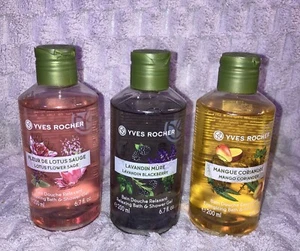 3- Yves Rocher  Scented Relaxing Bath & Shower Gel - 6.7 fl Oz Each. - Picture 1 of 8