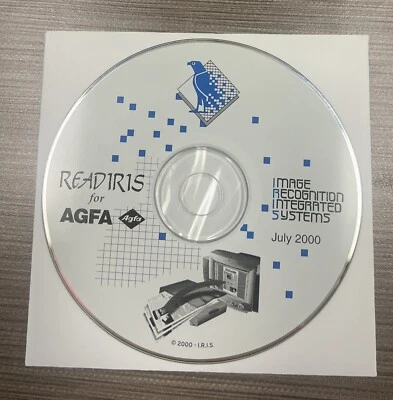 I.R.I.S. Readiris for AGFA Installation CD Disk July 2000 - Image 1 of 2