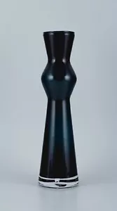 Stor Orrefors, Sweden. Large art glass vase in blue tones. Approx. 1970/80s. - Picture 1 of 5