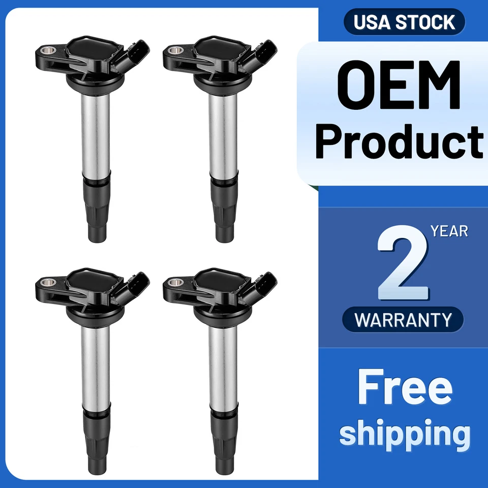 4 Ignition Coils Pack UF596 For 2012-2015 Toyota Prius V 1.8L l4 Foto 1 de 4