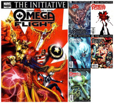 Omega Flight 1 2 3 4 5 complete lot 2nd print variant VF/NM 2007 Marvel