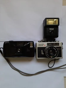 MENGE 2 VINTAGE KAMERAS RICOH 500 G/RICOH L-20, FUNKTIONIERT NICHT FÜR TEILE - Bild 1 von 19