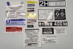 Decals set Fits Toyota land cruiser FJ40 engine  - Picture 1 of 6