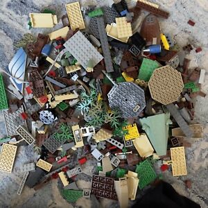 Lego Parts  Star Wars Sarlacc  Pit Ewok Plane  Harry Potter  2 Lbs Misc Pieces
