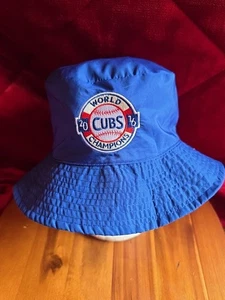Chicago Cubs Hat Cap Bucket Summer Hat MLB Baseball 2016 World Series Champions - Picture 1 of 3