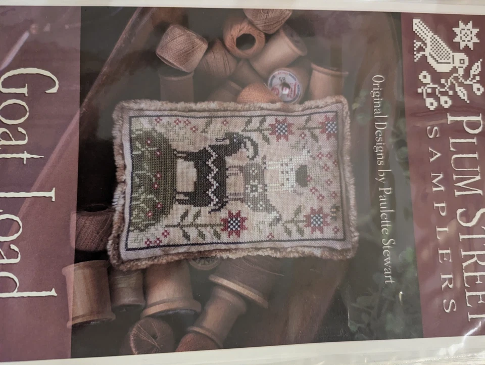 Goat Load Cross Stitch Pattern Plum Street Samplers - Image 1 of 1
