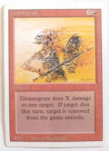MTG MAGIC 1994 - DISINTEGRATE - SORCERY - REVISED EDITION - ENG  - Bild 1 von 1