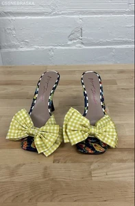 Betsy Johnson Multicolor gingham sandals - Size 6 - Picture 1 of 6