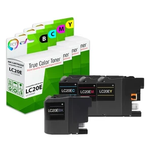 4Pk TCT LC20E LC20EBK LC20EC LC20EM LC20EY HY For Brother MFC-J5920DW Comp Ink - Picture 1 of 6