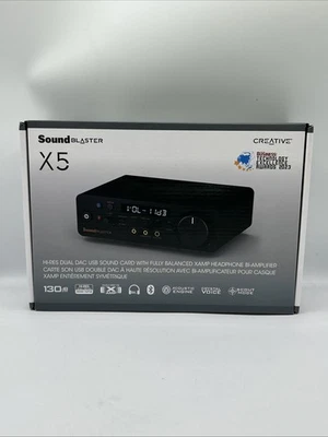 Creative Sound Blaster X5 External USB DAC Hi-Res 32BIT/384KHZ Brand New Sealed - Image 1 of 4