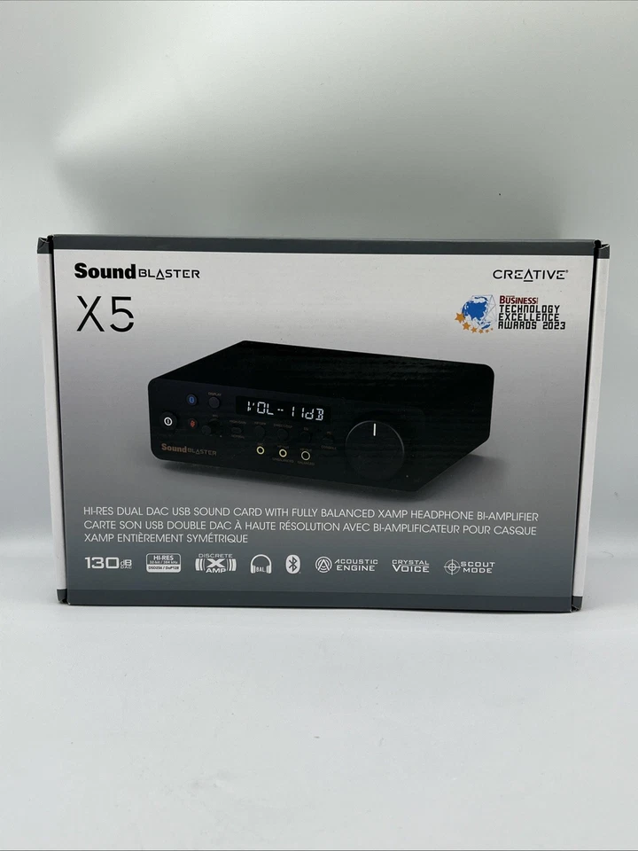 Creative Sound Blaster X5 External USB DAC Hi-Res 32BIT/384KHZ Brand New Sealed - Image 1 of 4