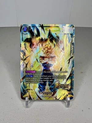 Vegito FS09-16 Bonus Pack Gold Art Promo Card Dragon Ball Legends Art Near Mint - Image 1 of 2