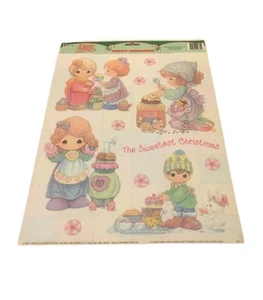 Classic Clings Precious Moments 2001 decoraciones de ventana La Navidad más dulce - Imagen 1 de 7