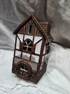 Vintage Midene Handmade Decorative  6" Ceramic Candle Incense House Lithuania  - Picture 1 of 13