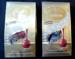 Menge 2 Lindt Lindor Verschiedene Schokoladentrüffel Je 5,1 Unzen - Verwendbar bis 31.10.2025 - Bild 1 von 2