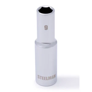 STEELMAN 3/8-Inch Drive x 9mm Deep Well 6-Point Socket, 78226 - Picture 1 of 3