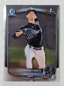 Two 2025 Thomas White Prospect Card Lot - See Description - 1st Bowman - Marlins - Picture 1 of 4