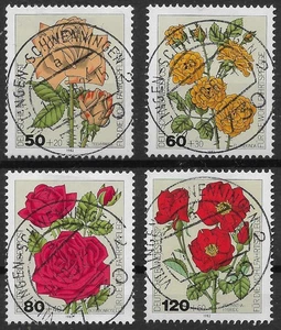 Federal 1982 o/EST Set Mi 1150-53 Bienestar Rosas Jardín Rosas Flores 05113C - Imagen 1 de 5