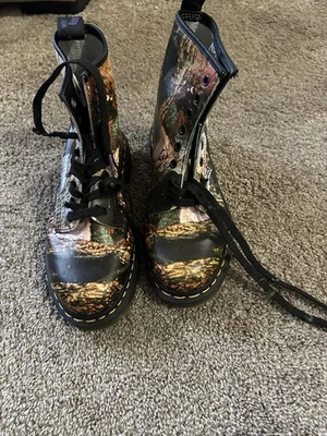 Ботинки Dr. Martens 1460 Black Sabbath ограниченный выпуск женские размер 8 мужские размер 7 - Изображение 1 из 4