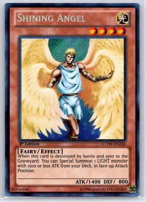 Yugioh Shining Angel LCYW-EN236 1st Edition Secret Rare Near Mint - Image 1 of 2