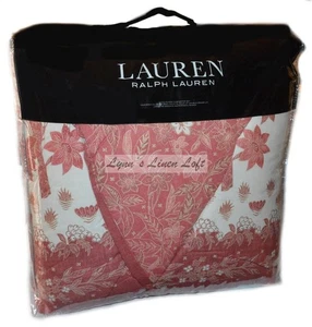 RALPH LAUREN Isla Floral FULL/ QUEEN COMFORTER SET 3P Dusty Rose $335 New - Picture 1 of 12