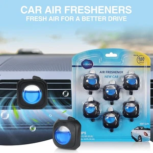 4ml/pc New Car Scent Car Air Freshener Vent Clip 6 Clips Long Lasting Air Fresh - Picture 1 of 8
