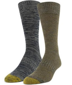 Gold Toe sub melierte flache Herrensocken Doppelpack mehrere Größen 6-12,5 - Bild 1 von 1