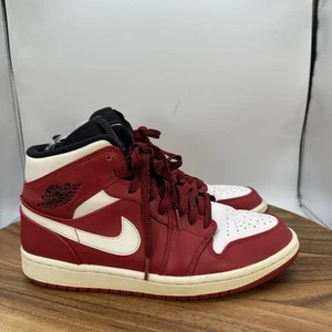 Jordan 1 Mid Chicago Schuhe Sneaker Gym Rot Weiß Schwarz 554724-605 Herren 8 - Bild 1 von 9