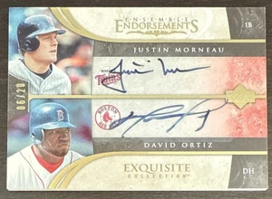 David ORTIZ MORNEAU🔥2006 UD Exquisito Conjunto Endosos Doble AUTO 6/20 - Imagen 1 de 3