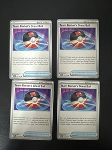 4x Team Rockets Great Ball 175/182 x4 Destined Rivals casi nuevo. Juego - Imagen 1 de 1