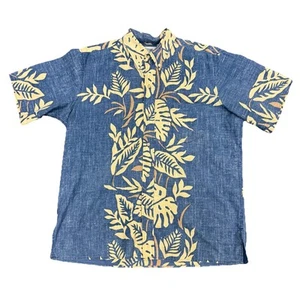 Vintage Reyn Spooner Hawaiian Shirt Men’s Size XL Button Down Blue Floral - Picture 1 of 6