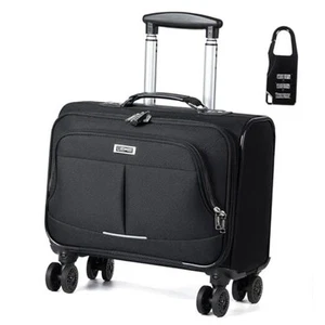  Rolling Laptop Bag Rolling Laptop Briefcase on Wheels for 17.3inch Black Mesh - Picture 1 of 7