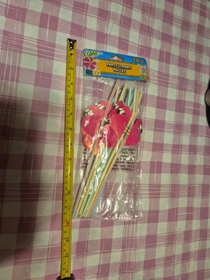 Pajitas de fiesta 16 quilates Flamingo Bendy Foto 1 de 4