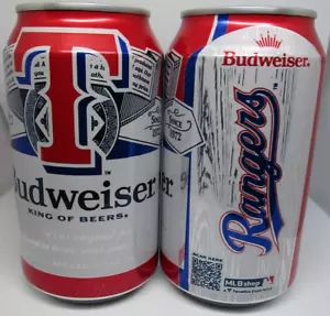 2025 Texas Rangers MLB Baseball Limited Edition leer 12 oz. Bierdose Budweiser - Bild 1 von 7