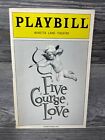 Five Course Love, Playbill, October 2005, Minetta Lane Theatre