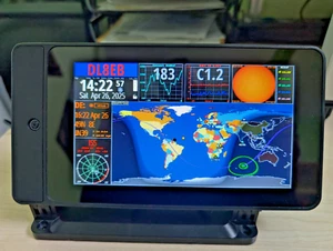 Ham Pi mit „Ham Clock“, Raspberry Pi 4 Modell B, 7" Display mit Touchscreen - Zdjęcie 1 z 6